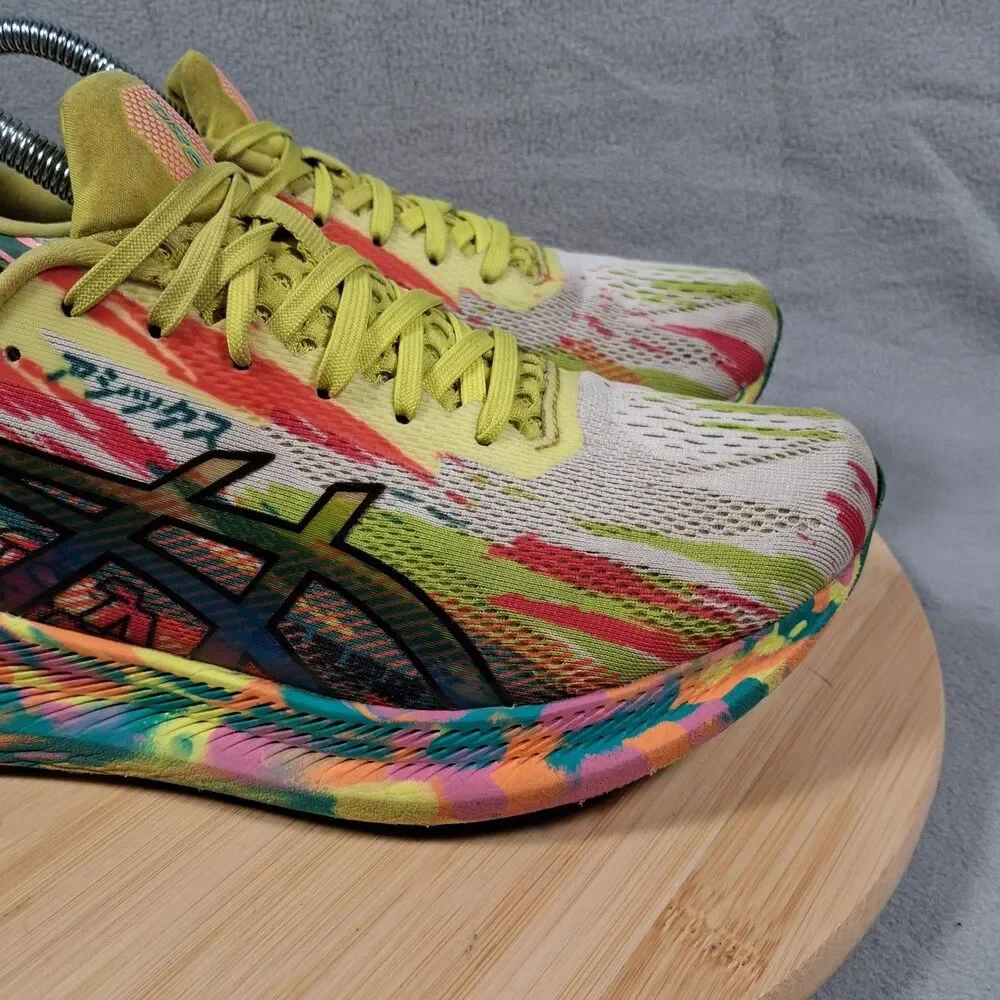 Asics Noosa Tri 13 Women's Size 8.5 Yellow Yuzu Pink Running Shoes 1012B010
